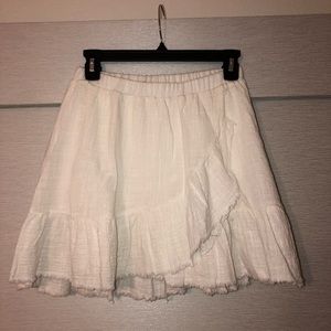 Melrose O.C. white frayed skirt